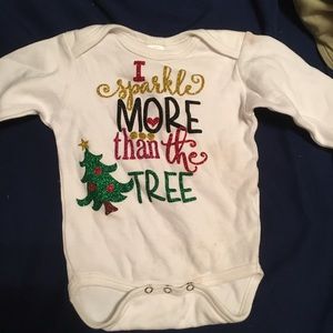Christmas themed onsie.only worn once.